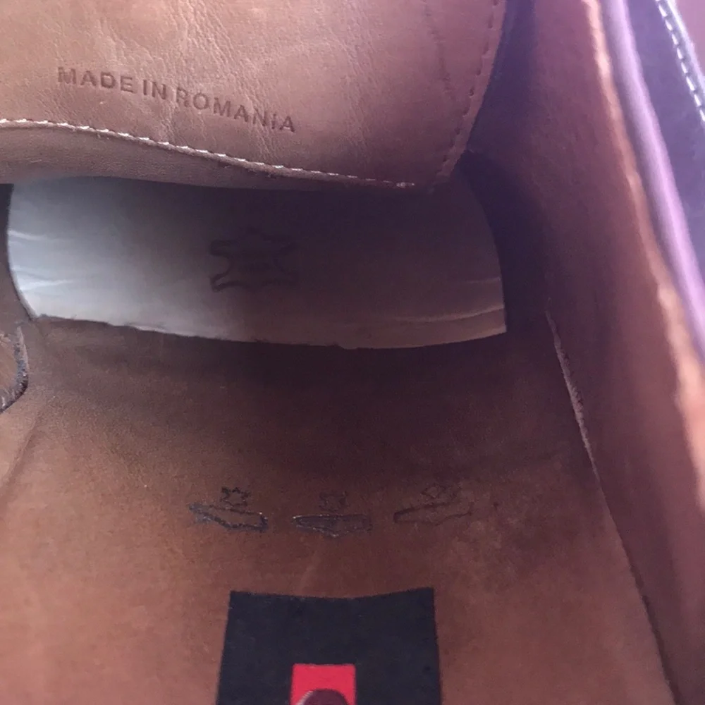 Dark brown/cream Gentile by Lloyd Germany leather oxfords
